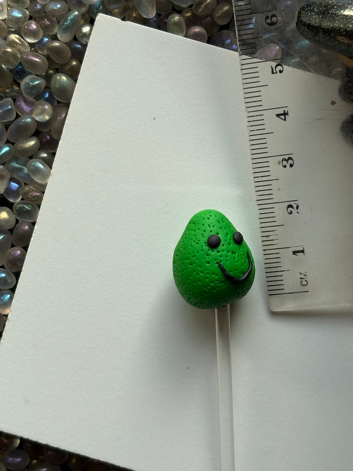 Larry The Lime Clay Art Plant Pot Buddy