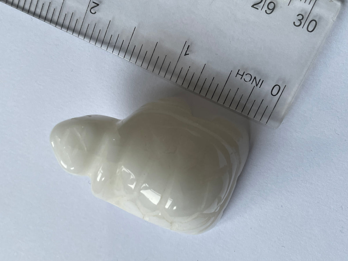 White Quartz Gemstone Crystal Turtle Animal Carving Small