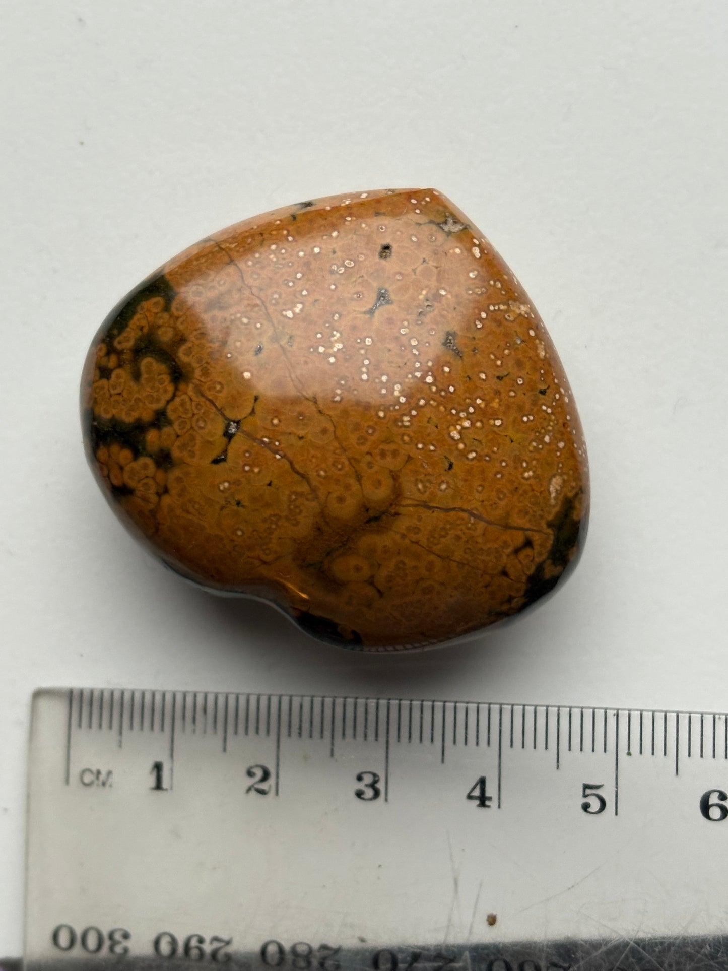 Ocean Jasper Gemstone Crystal Heart Carving Carving Small (9)