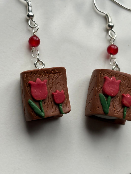 The Eloise Quartz Crystal Gemstone Silver Earrings