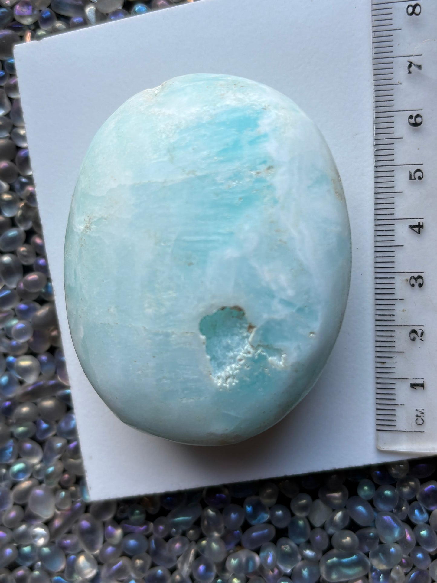 Caribbean Calcite Aragonite Crystal Gemstone Palm Stone - Medium (4)