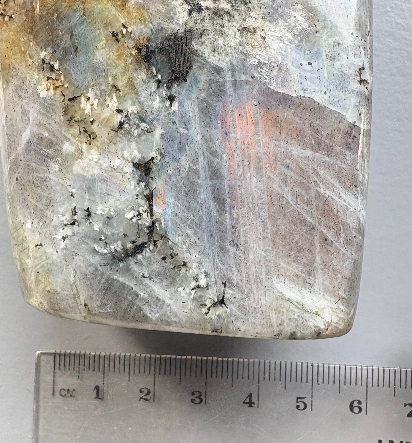 Labradorite Crystal Gemstone Cut Base Freeform (L)