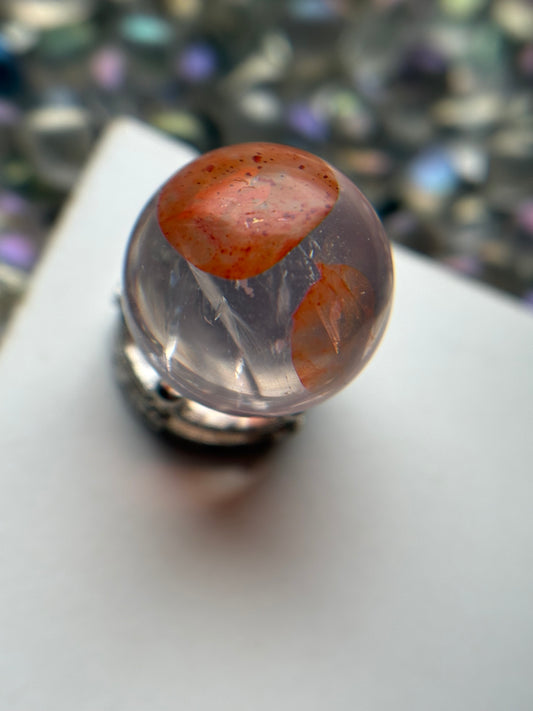 Star Fire Quartz Crystal Gemstone Sphere - Mini (1)