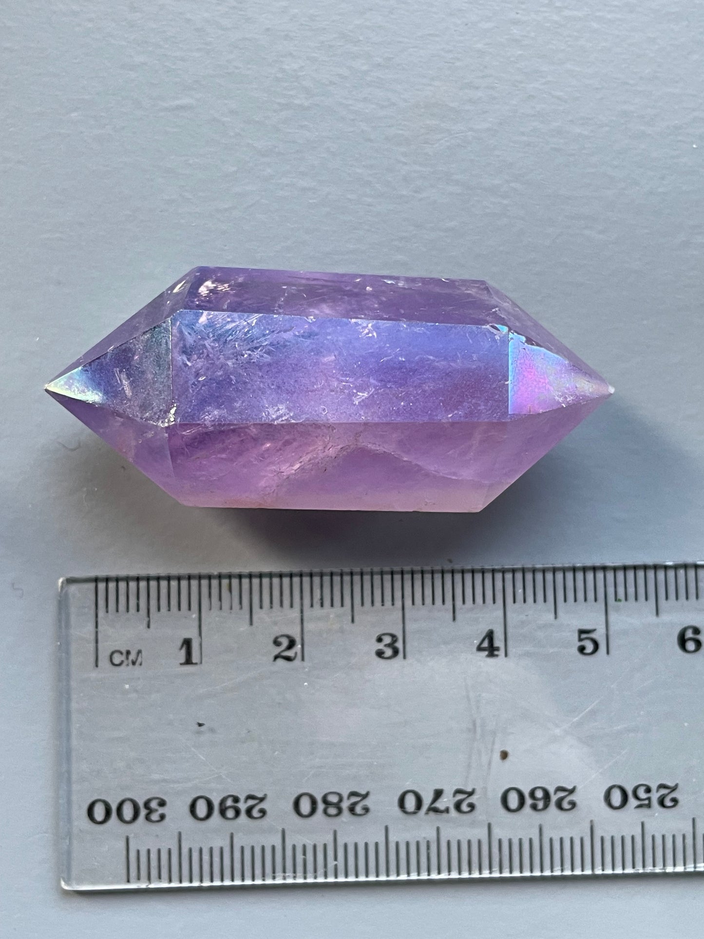 Amethyst Aura Gemstone Crystal Double Terminated Point - Small (1)