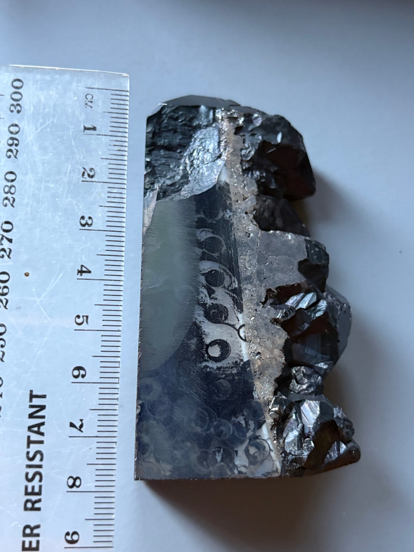 Black Aura Coated Amethyst Gemstone Crystal Cluster Tower Chunk (B)