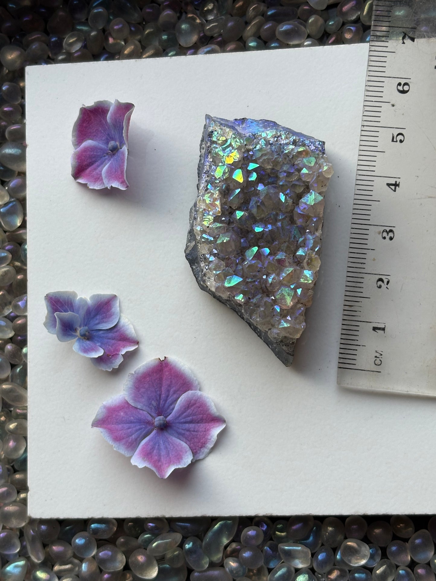 Aura Quartz Crystal Gemstone Cluster Small (3)