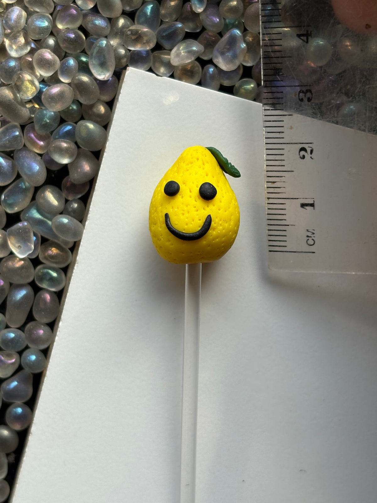 Larry The Lemon Clay Art Plant Pot Buddy