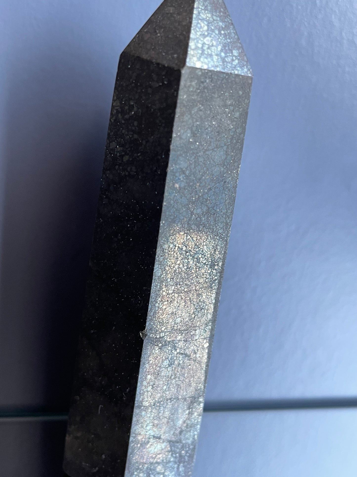 Pyrite Gemstone Crystal Tower Point - (D)