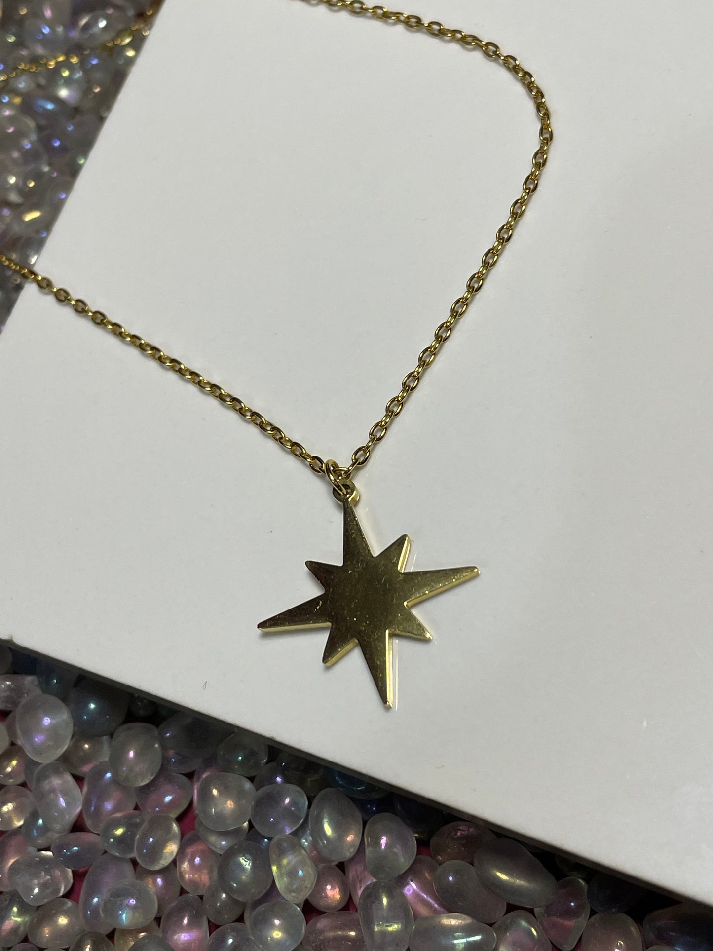 The Star Tarot Card Greetings Card Necklace