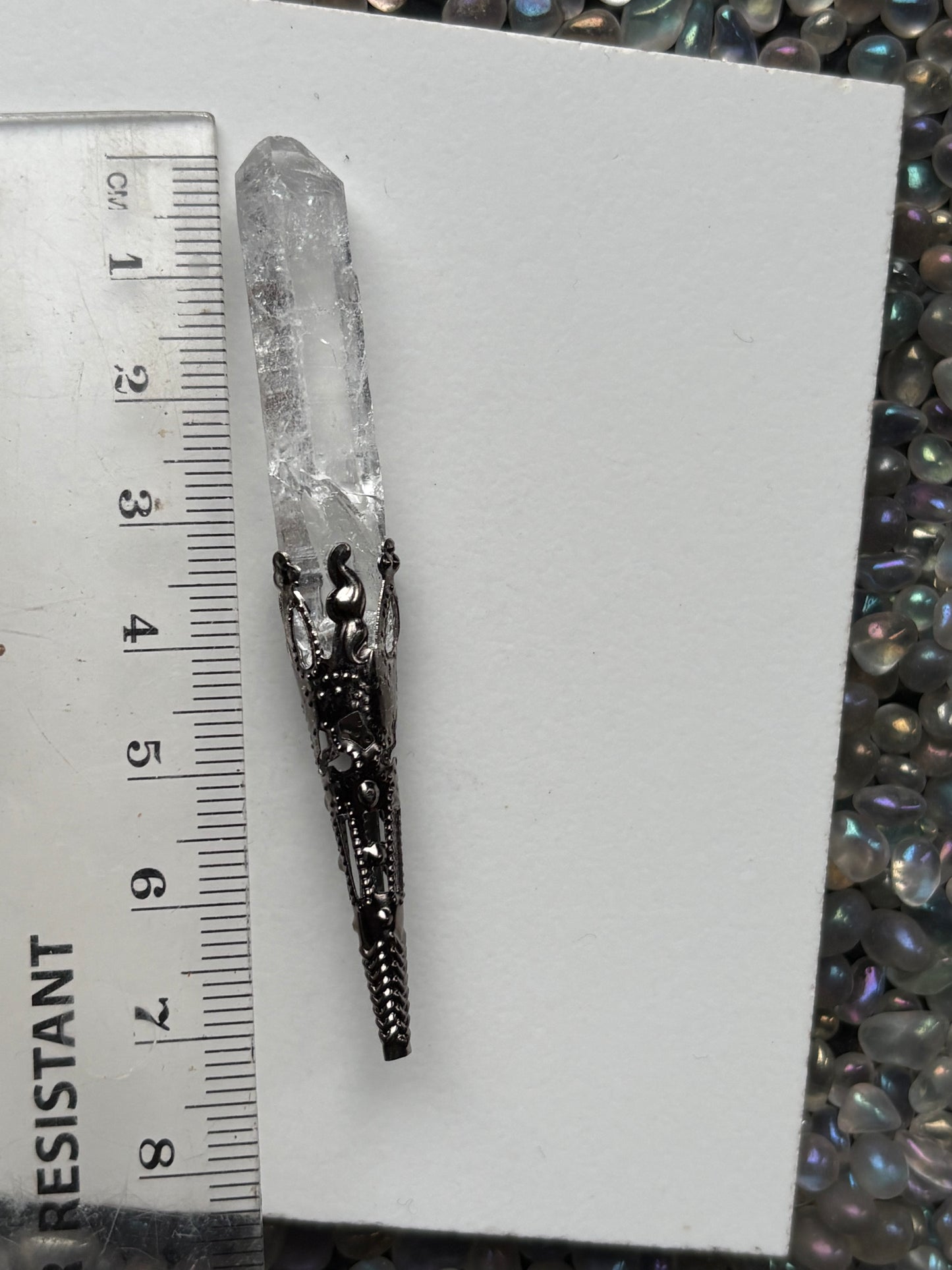 Lemurian Quartz Crystal Gemstone Gothic Mini Wand (3)