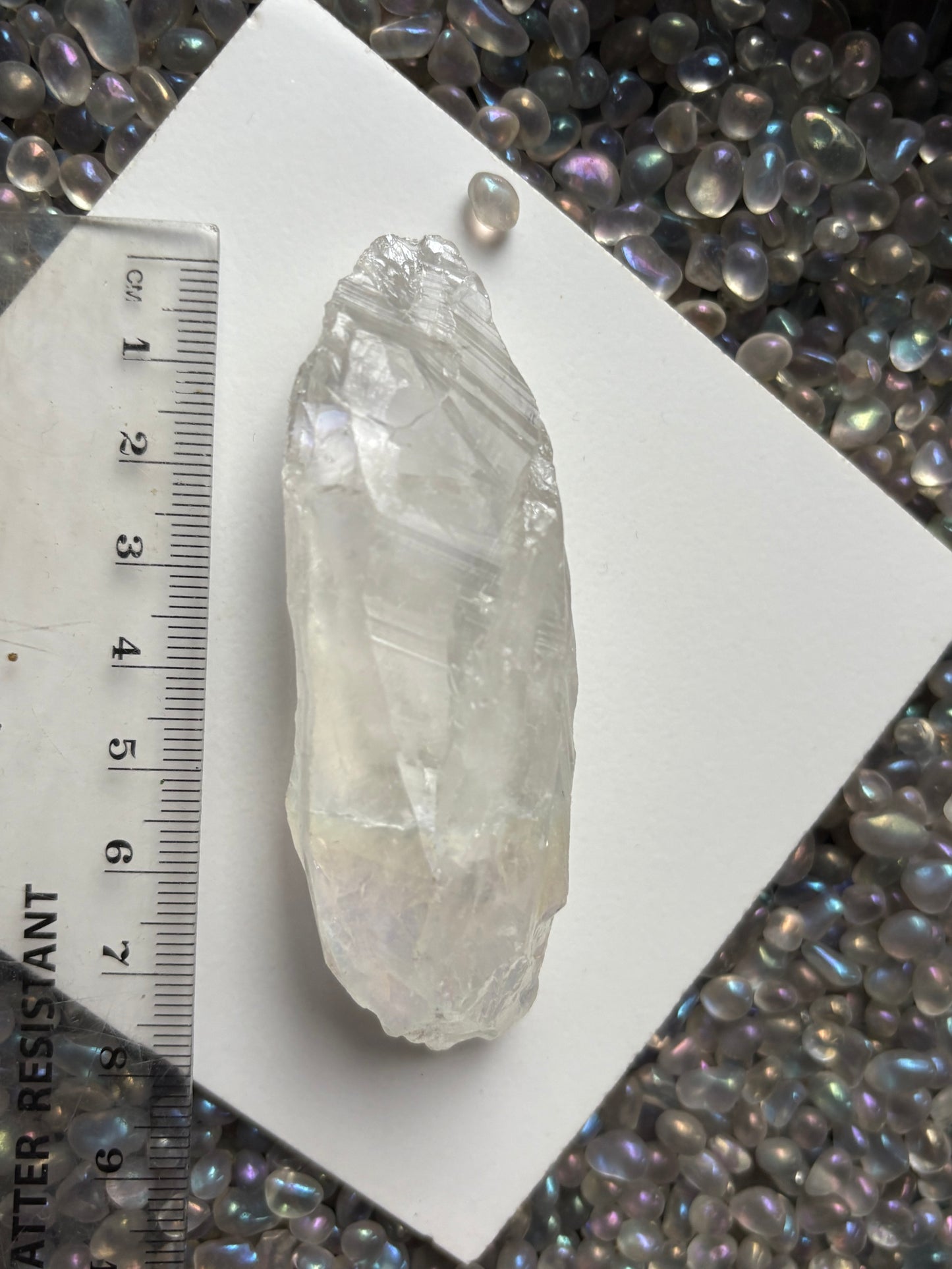 Angel Opal Aura Quartz Rough Gemstone Crystal Unicorn Tear - Large