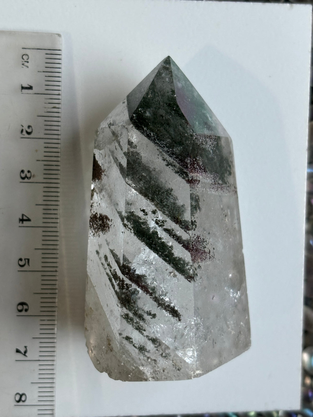 Lodalite Garden Quartz Layered Crystal Gemstone Tower Point