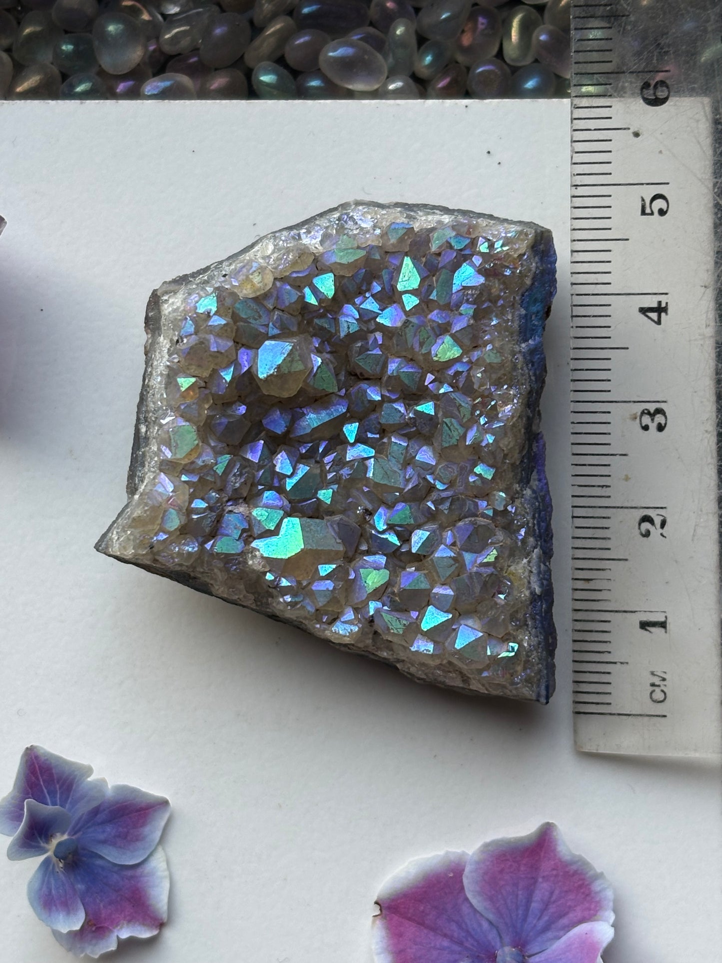 Aura Quartz Crystal Gemstone Cluster Small (4)