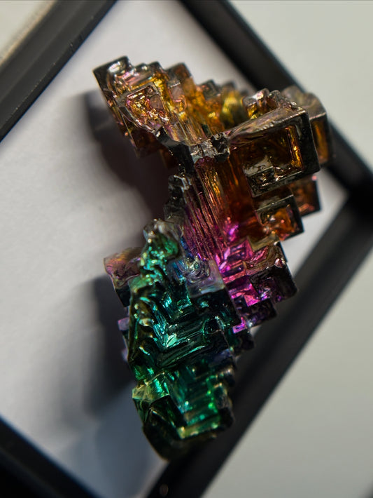 Rainbow Bismuth Crystal Specimen Metal Art S (4)