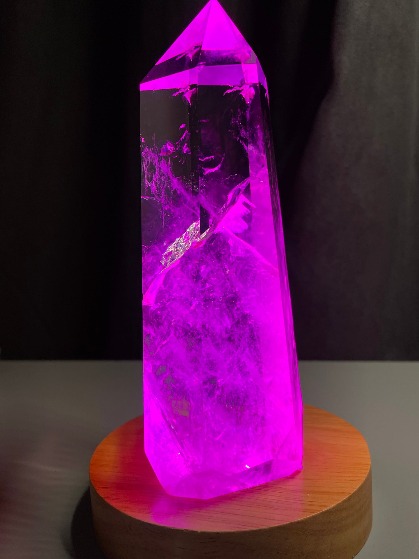 Multicoloured Light USB Wood Base