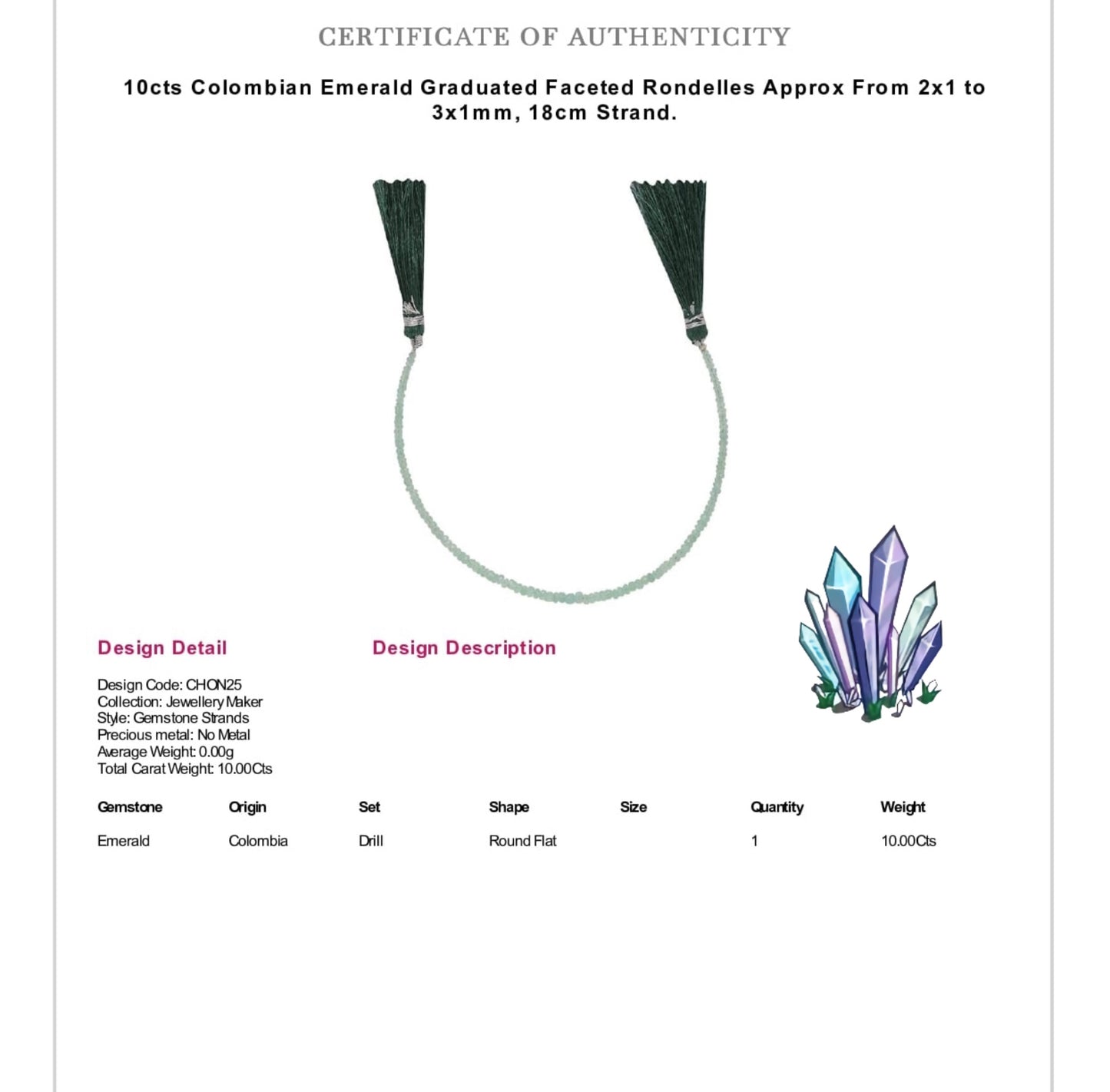 Colombian Emerald Rondelle Micro Gemstone 925 Silver Earrings (Certified)