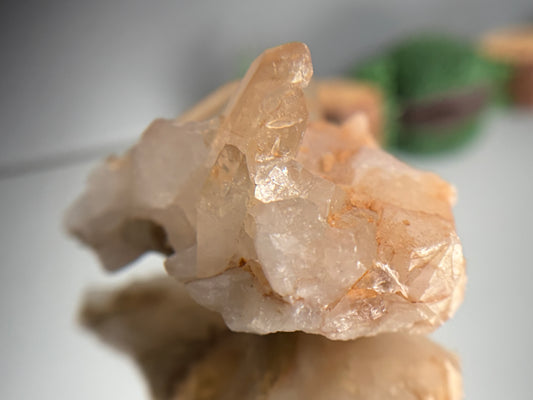Tangerine Quartz Gemstone Crystal Specimen (2)