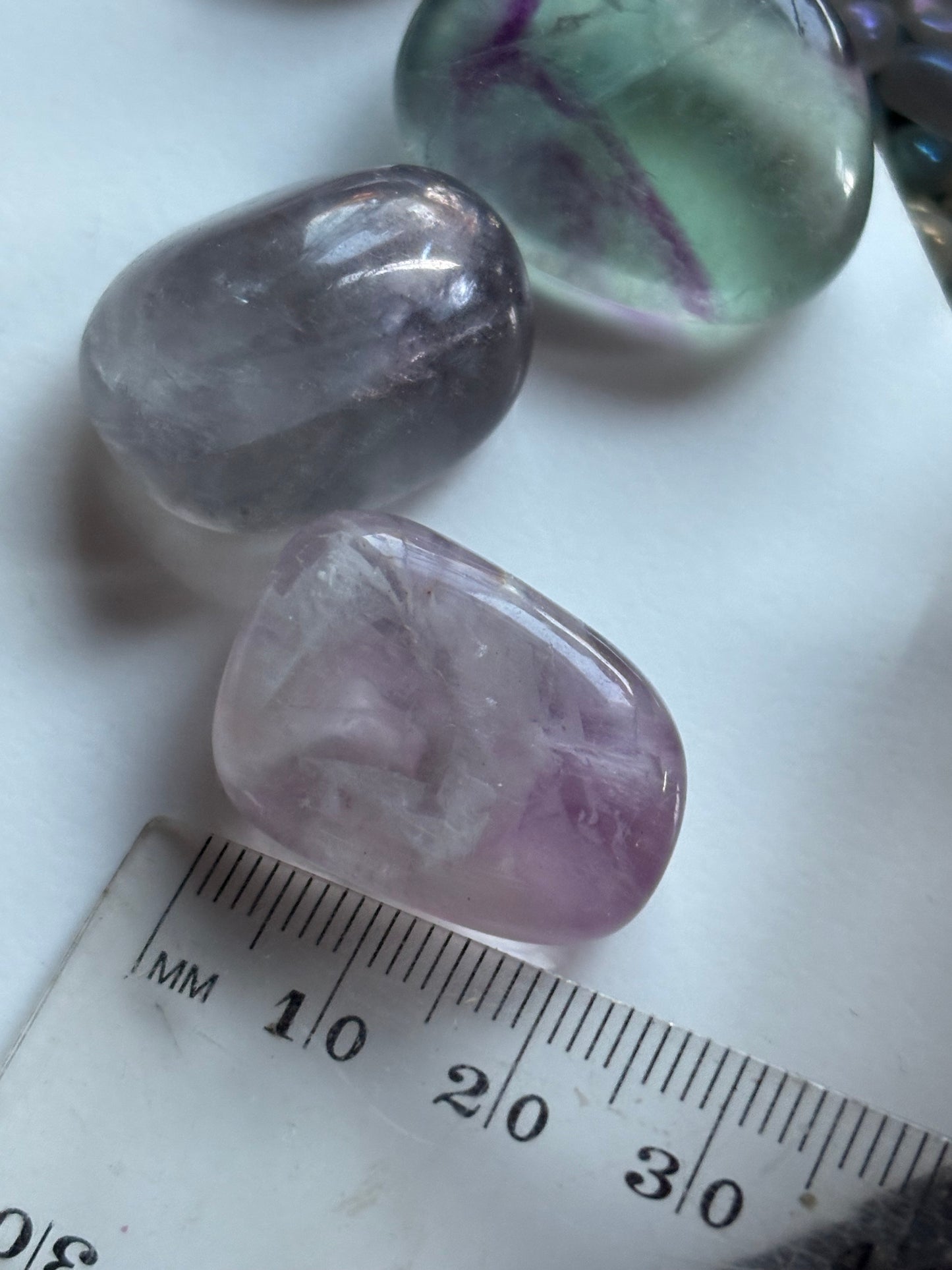 Rainbow Fluorite Tumbled Gemstone Crystal - Medium