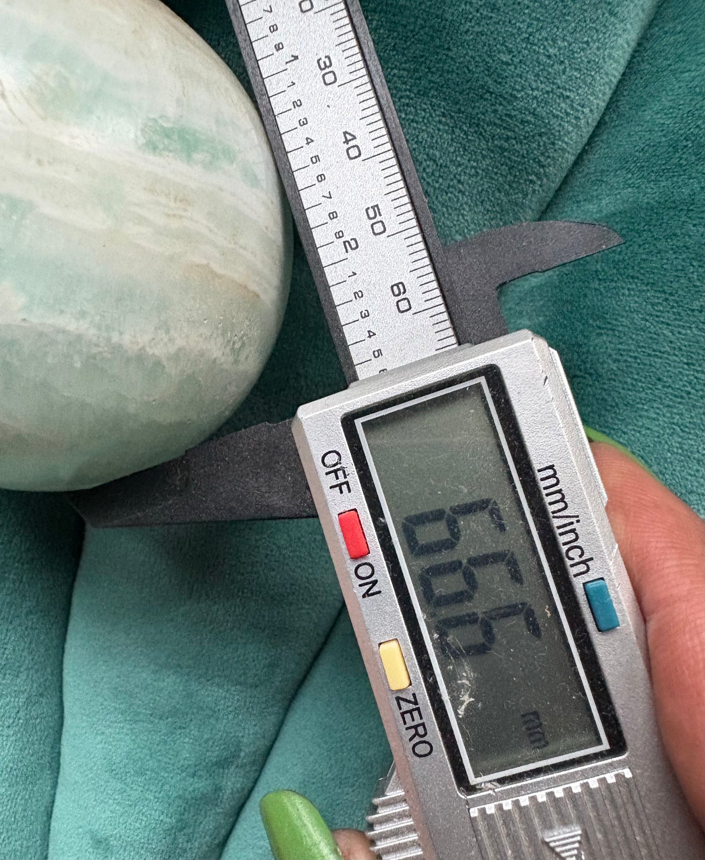 Caribbean Calcite Aragonite Crystal Gemstone Sphere (2)