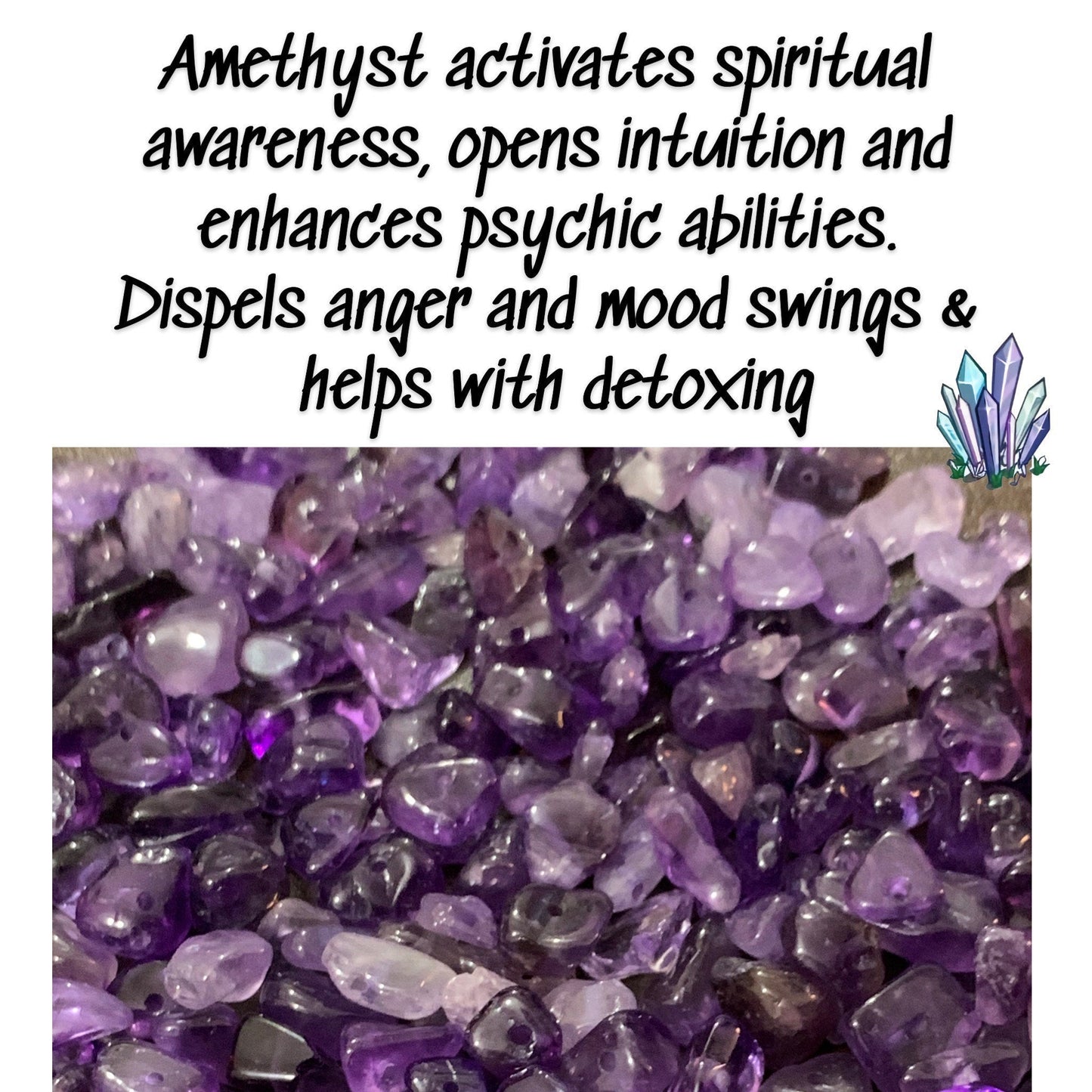 Amethyst Rough Gemstone Crystal Stretch Bracelet