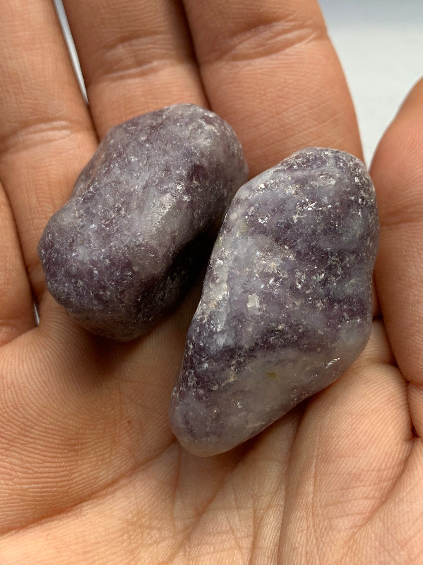 Lepidolite Tumbled Rough Gemstone Crystal - Large