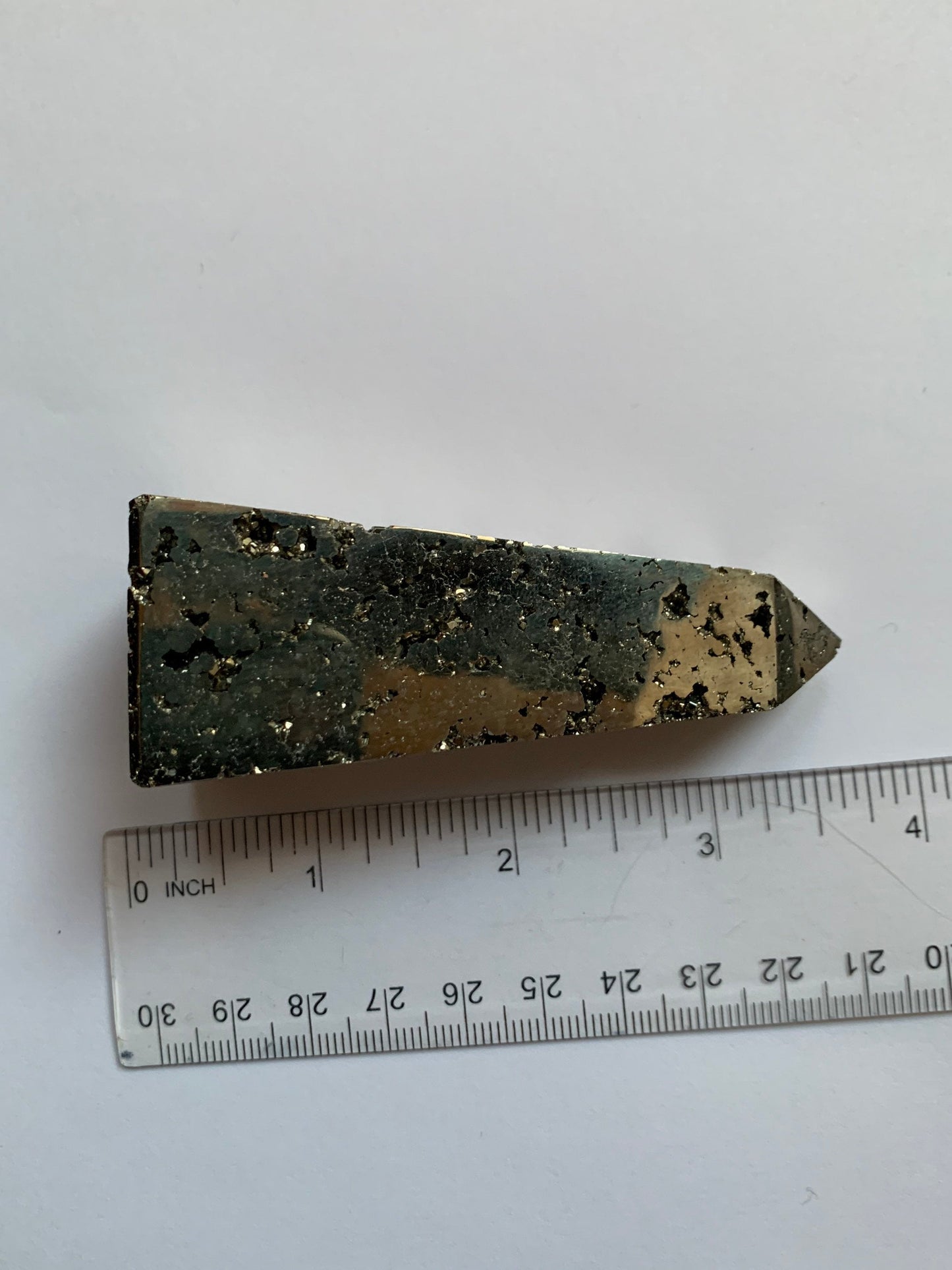 Pyrite Grade A Gemstone Crystal Obelisk Tower Point - Large