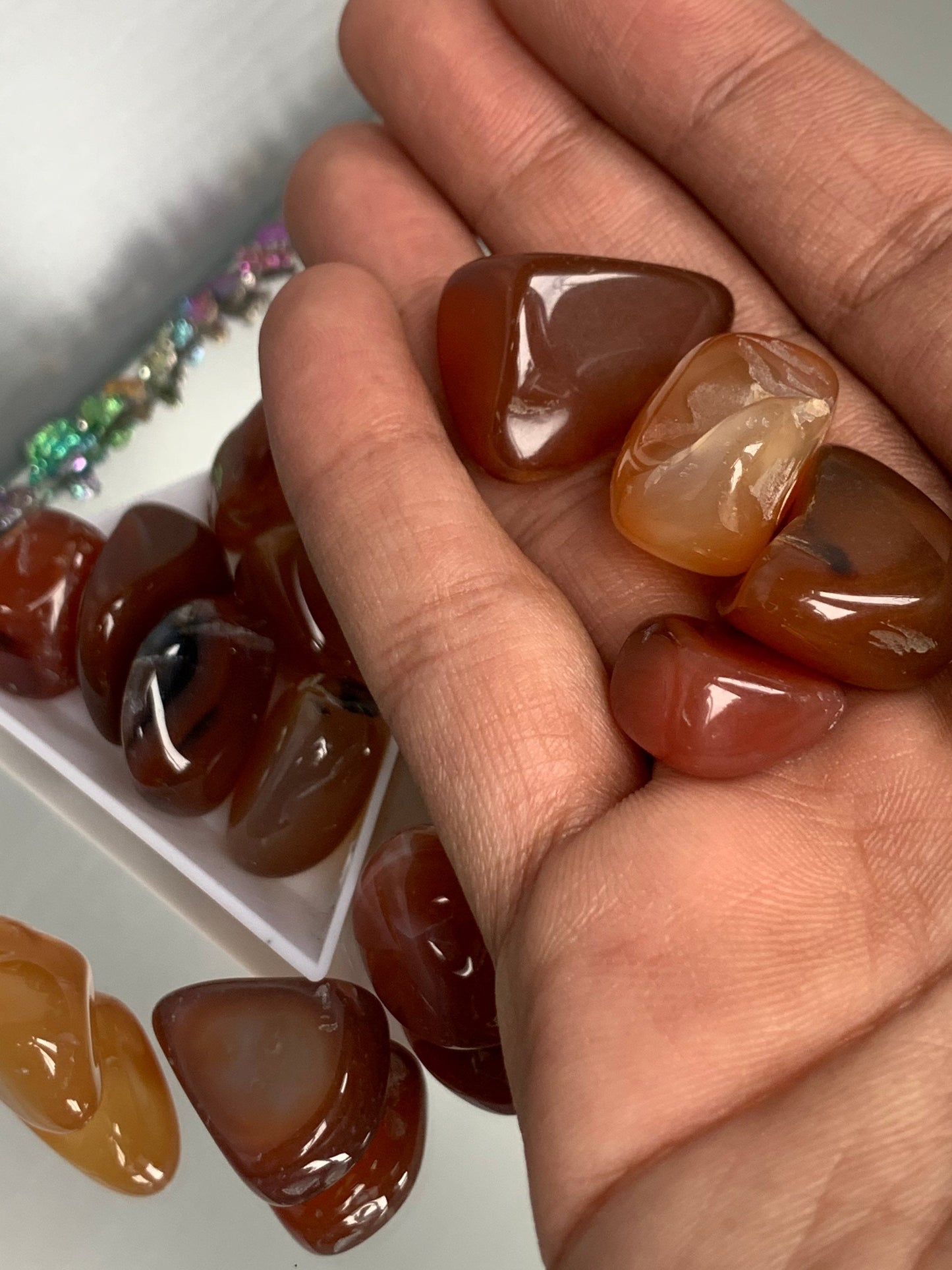 Carnelian Tumbled Gemstone Crystal - Small - Set of Two