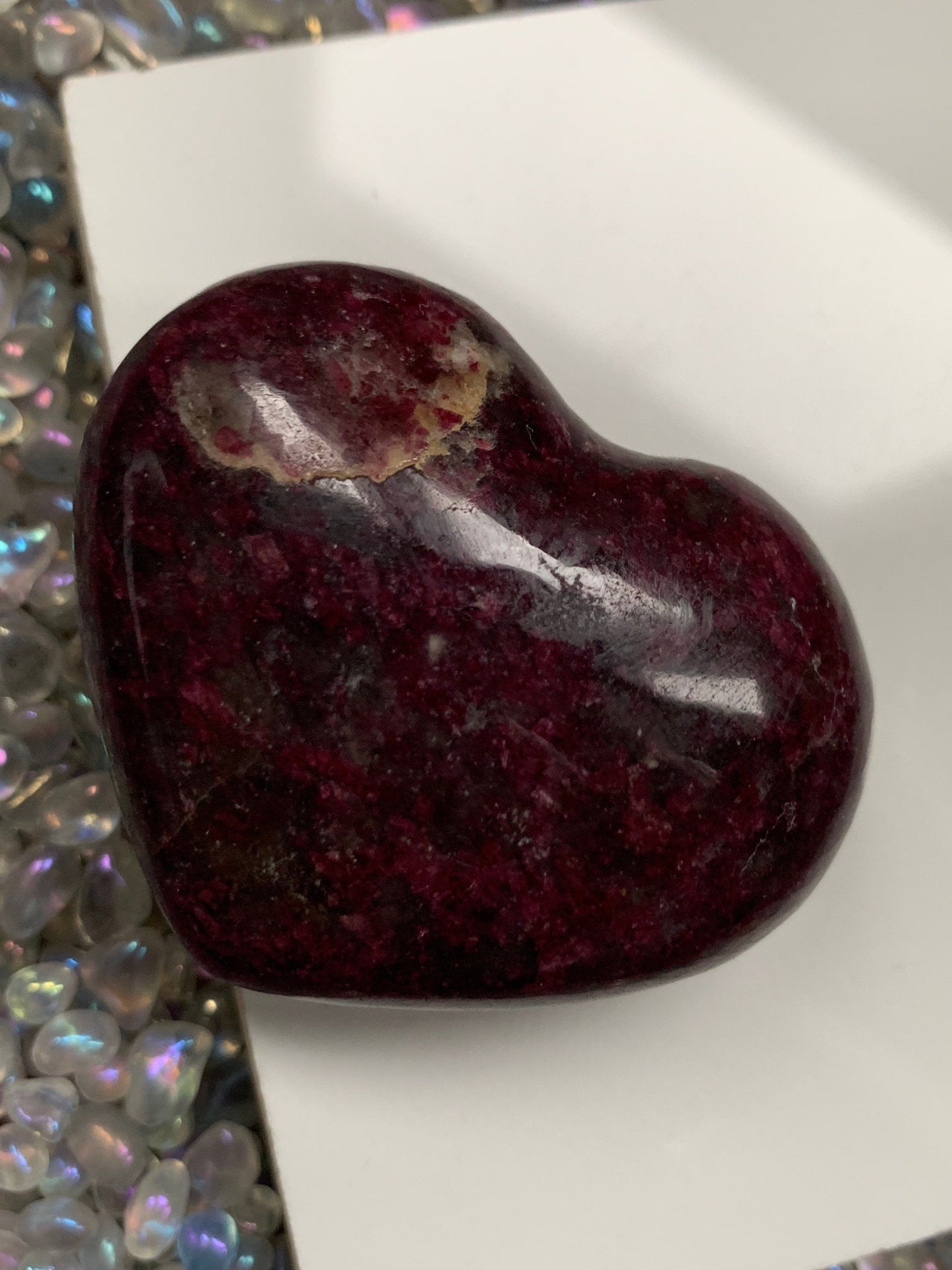Pink Tourmaline Quartz Crystal Gemstone Heart Carving (1)