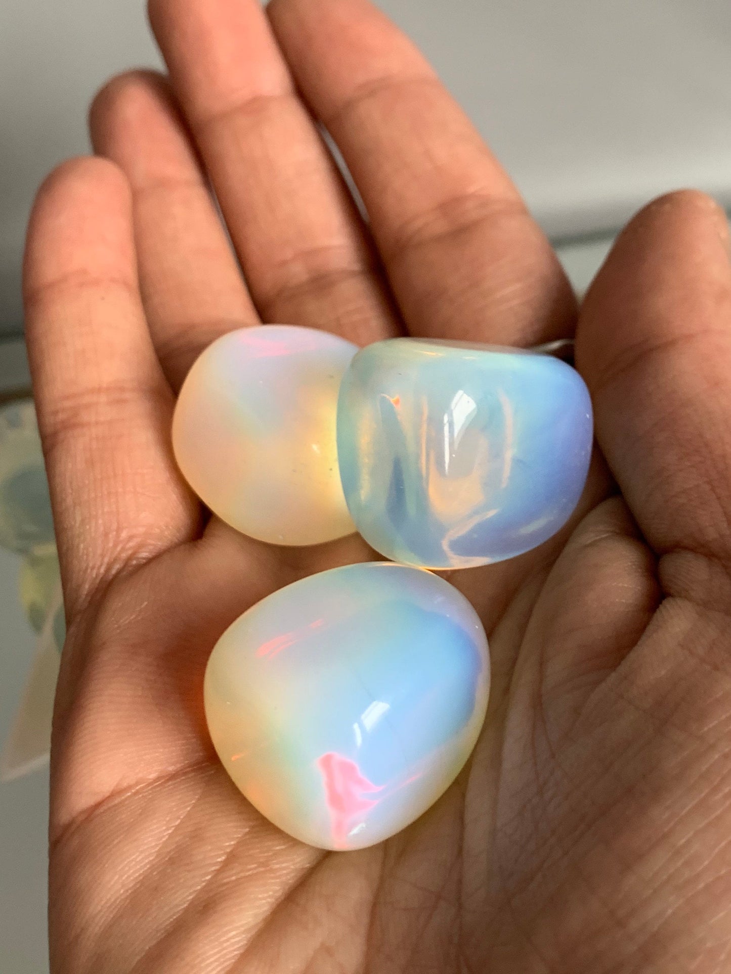 Opalite Crystal Gemstone Tumbled Stone - Large