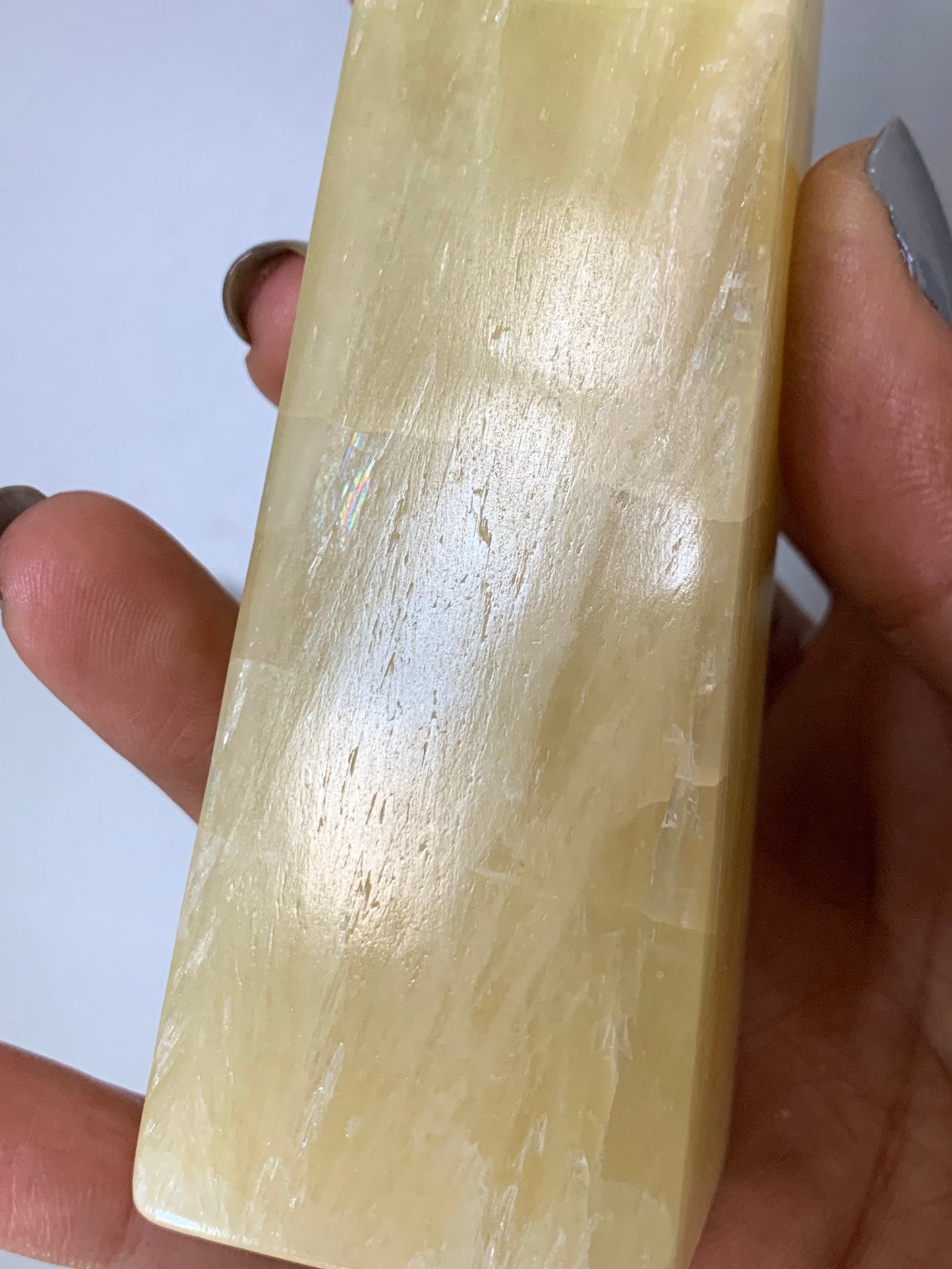 Lemon Calcite Crystal Gemstone Tower - Large (2)