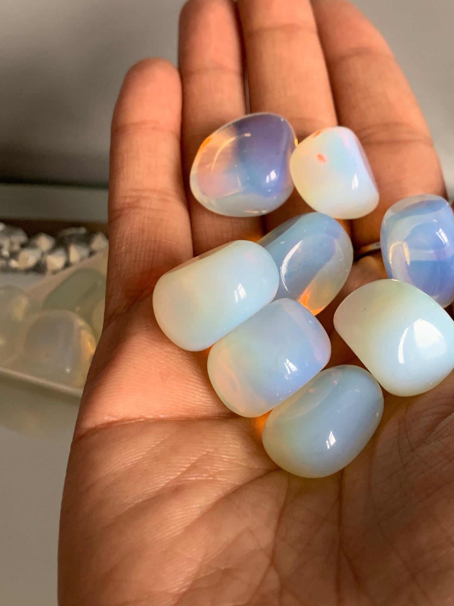 Opalite Crystal Gemstone Tumbled Stone - Small