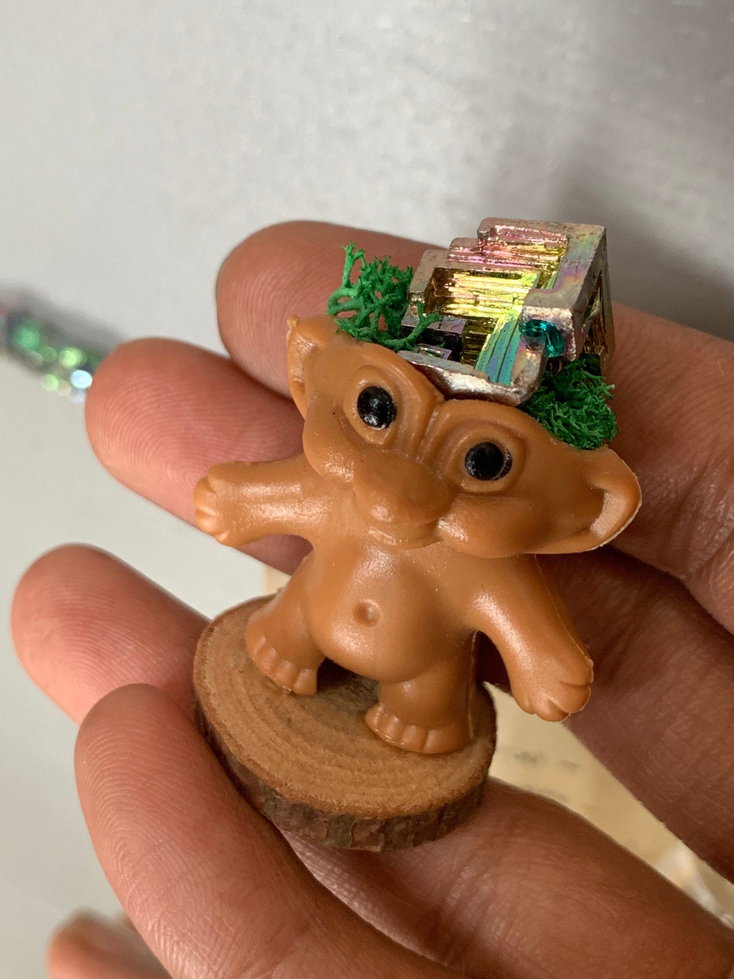 Bismuth Crystal Gemstone Troll Gift Set - Pack A