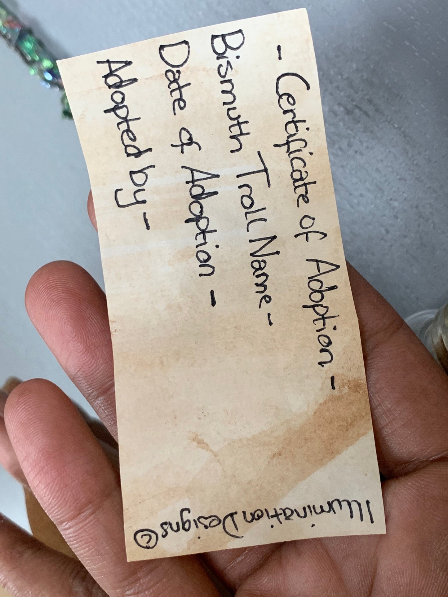 Bismuth Crystal Gemstone Troll Gift Set - Pack B