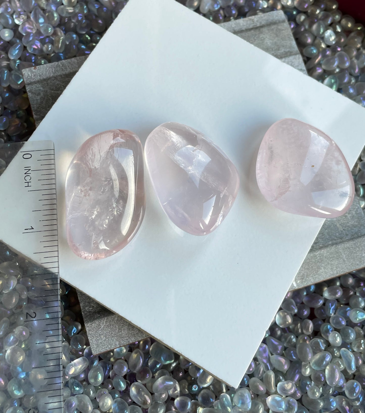 Star Rose Quartz Tumbled Grade A Gemstone Crystal - Large
