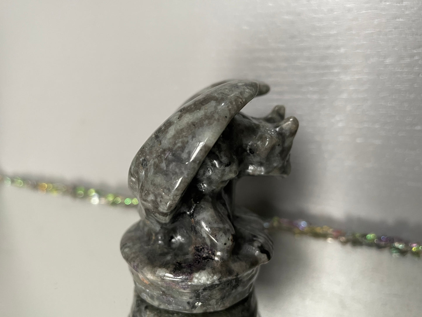 Yooperlite Fluorescent Sodalite Crystal Gemstone Gargoyle Carving