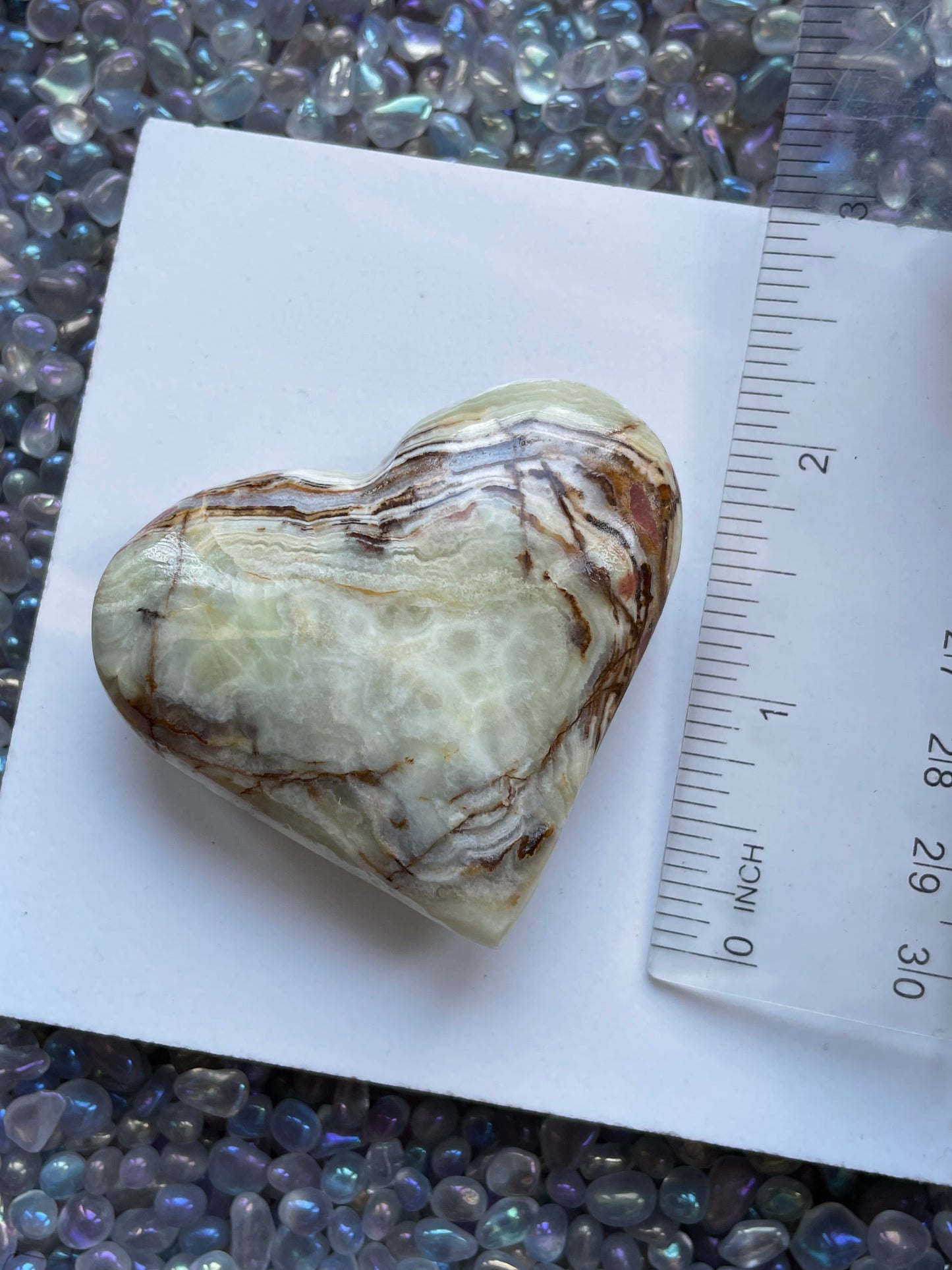 Banded Onyx Crystal Gemstone Heart Carving (5)