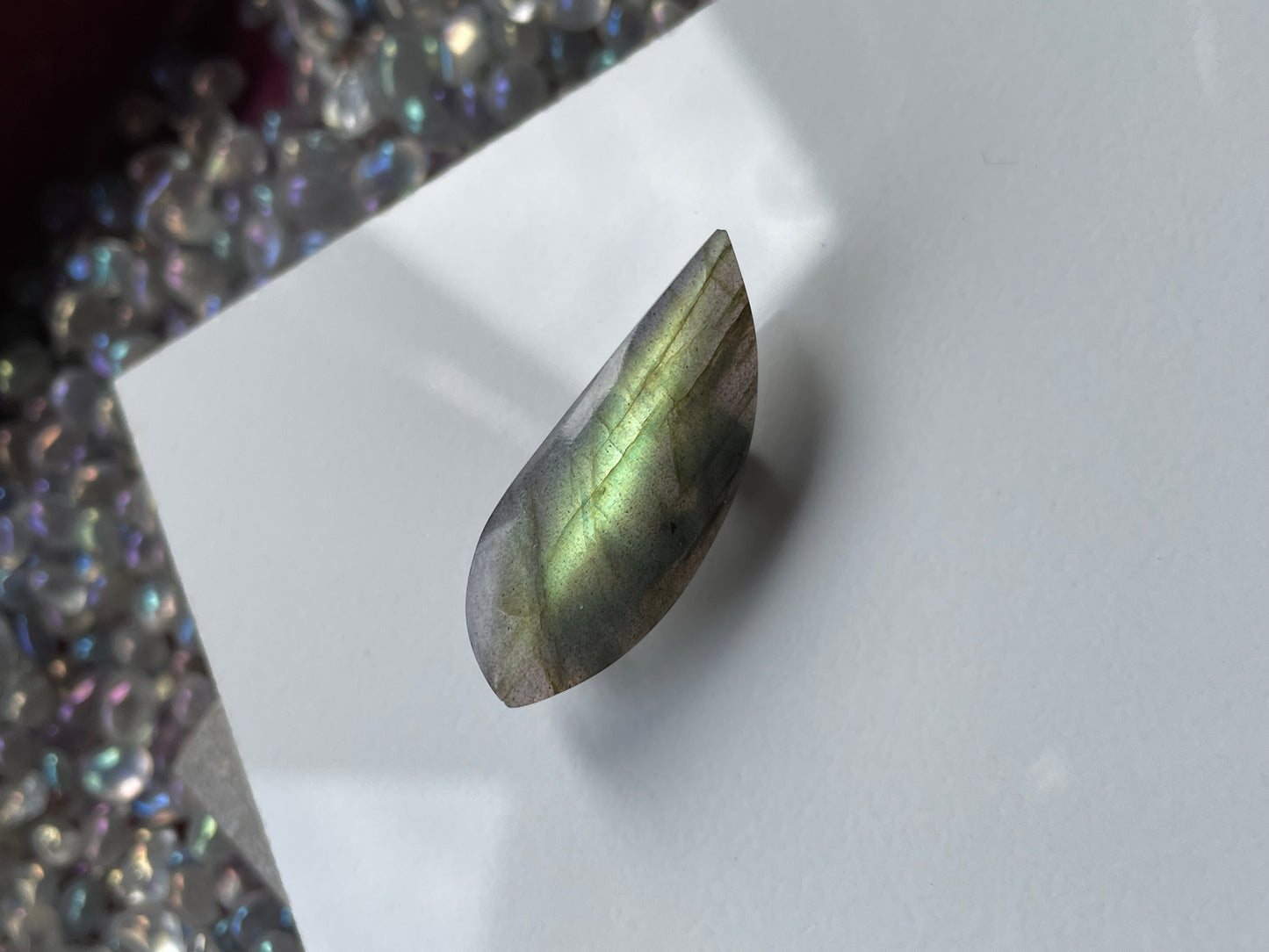 Labradorite Crystal Gemstone Lapel Pin