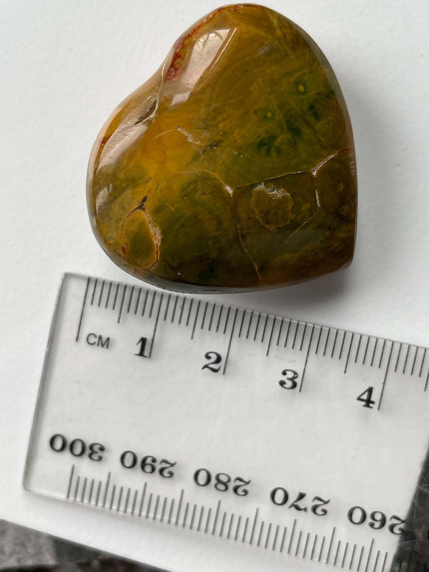 Ocean Jasper Gemstone Crystal Heart Carving Carving Small (6)