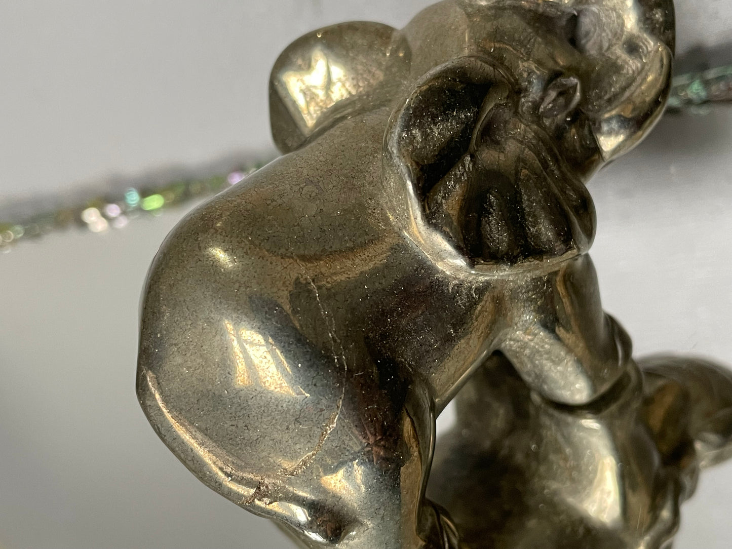 Pyrite Elephant Crystal Gemstone - Large