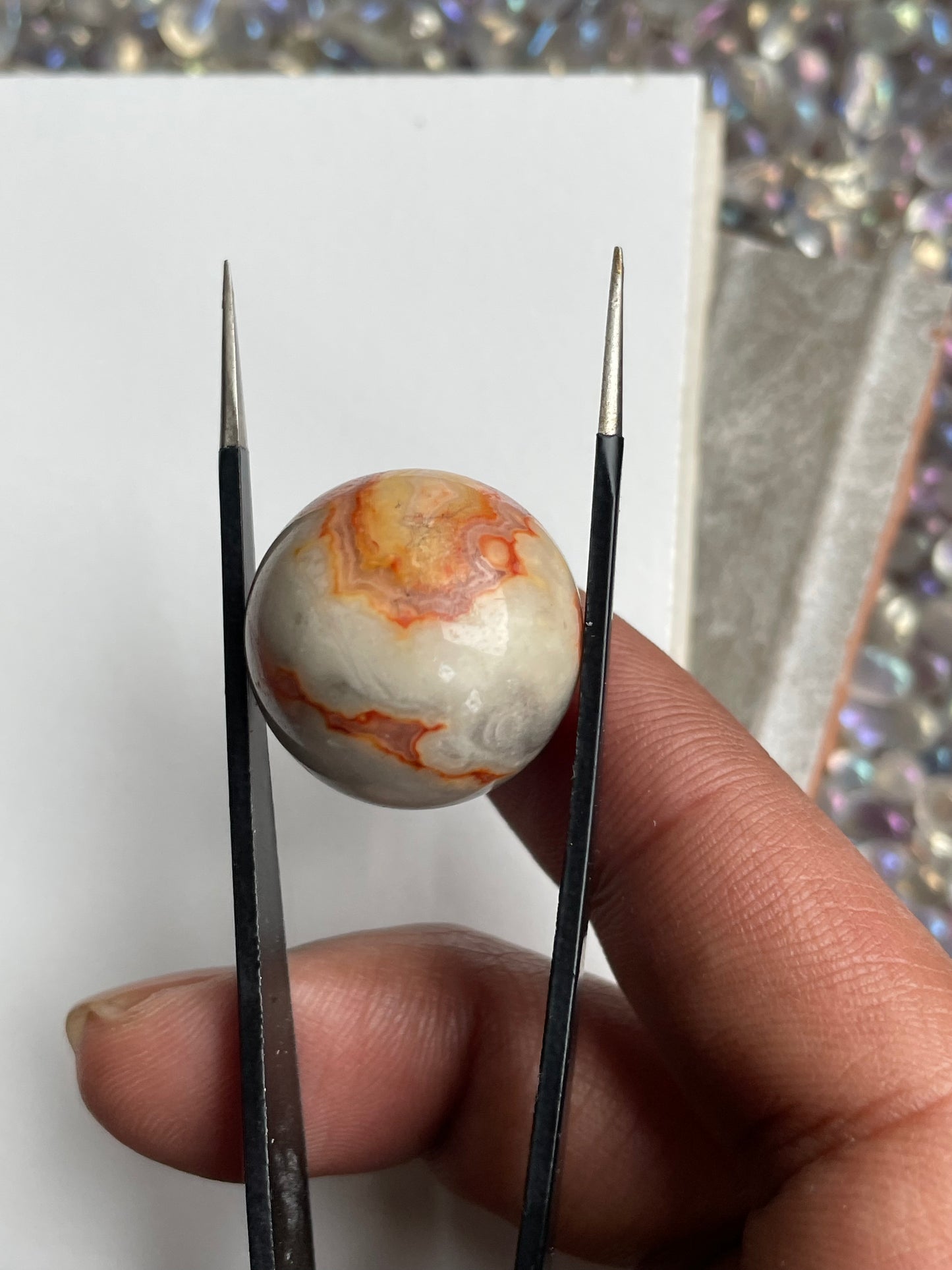 Crazy Lace Agate Crystal Gemstone Mini Sphere (1)