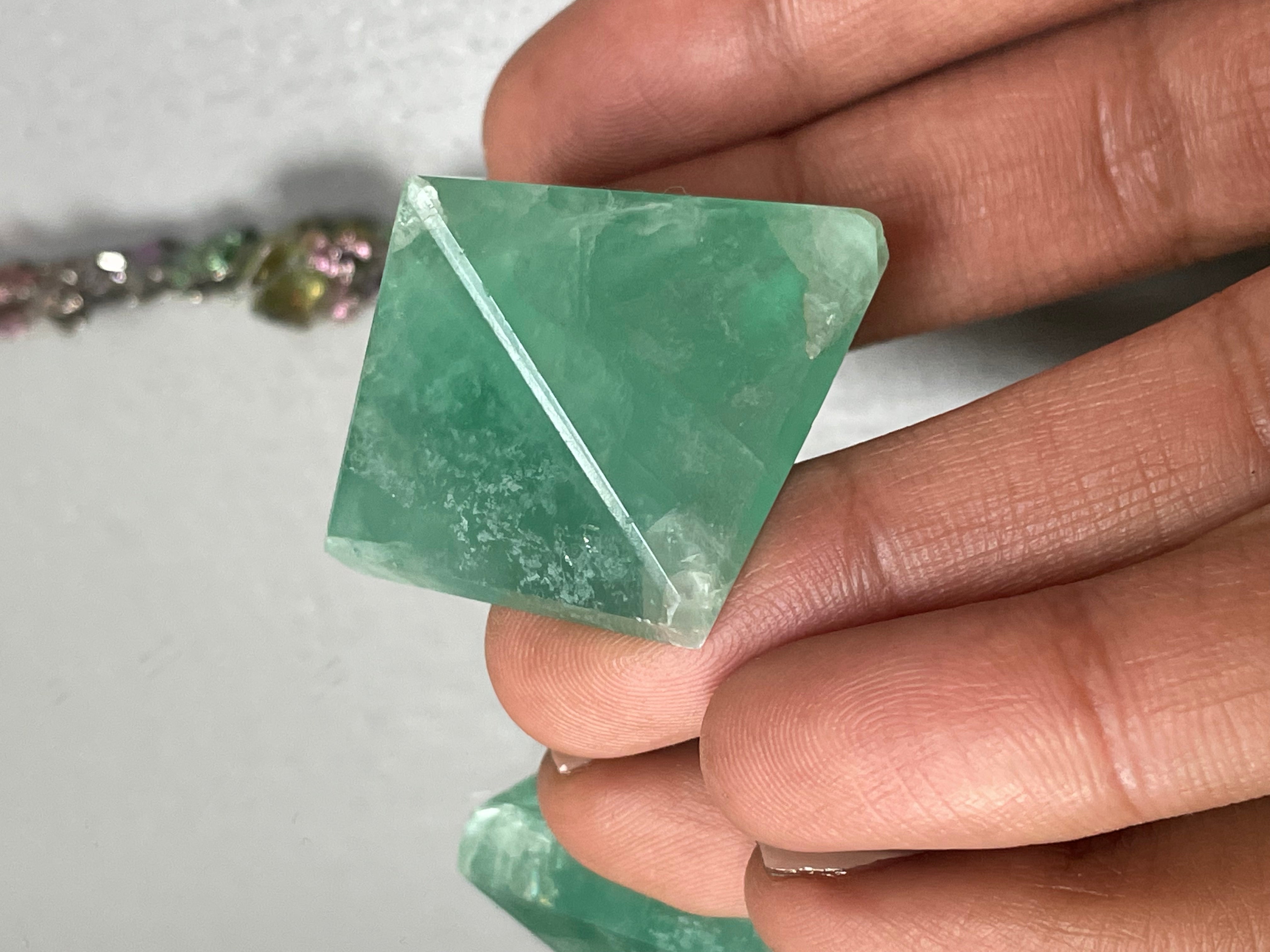 Fluorite Gemstone Crystal Heart