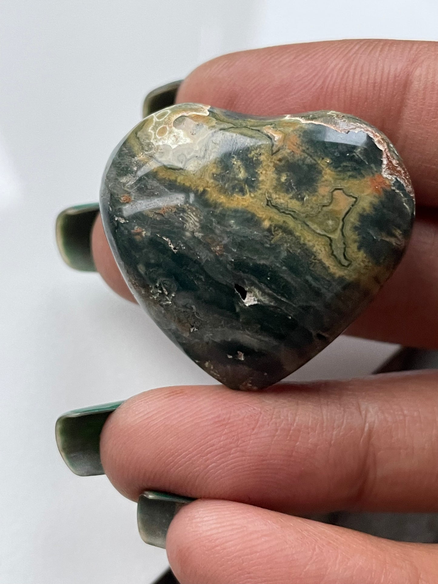Ocean Jasper Gemstone Crystal Heart Carving Small (7)