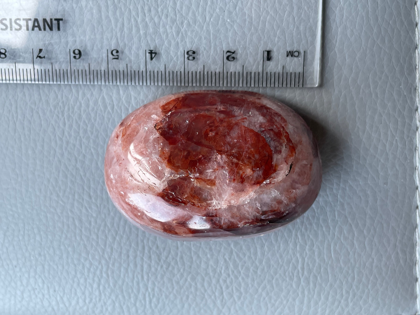 Fire Quartz - Crystal Gemstone Jellybean Egg - S (1)