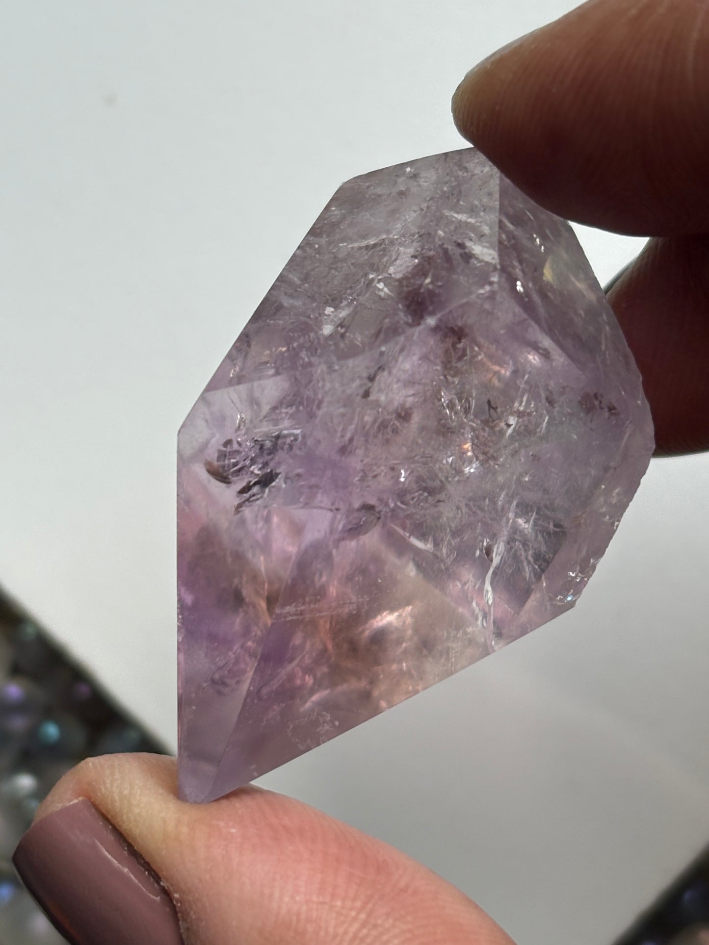 Ametrine Faceted Mini Freeform Crystal Gemstone (7)