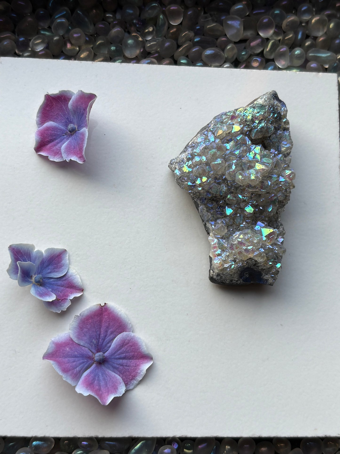 Aura Quartz Crystal Gemstone Cluster Small (1)