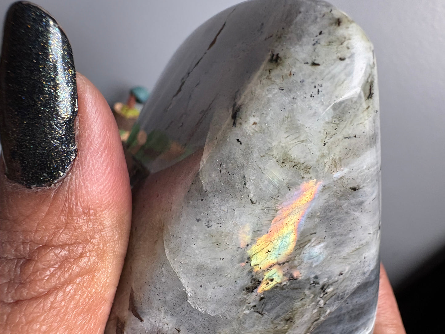 Labradorite Crystal Gemstone Cut Base Freeform (S)
