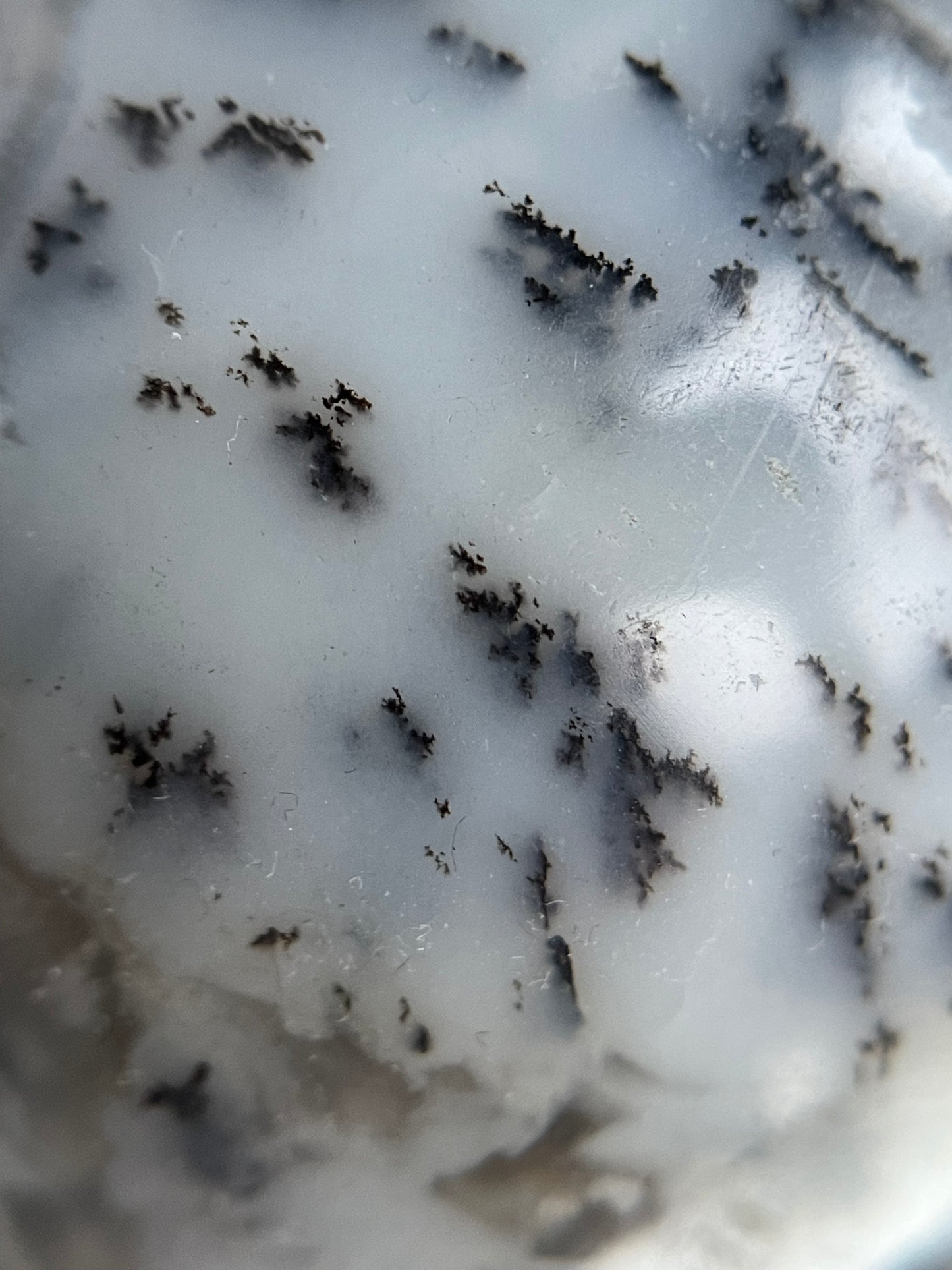 Dendritic Opal Agate Crystal Gemstone Sphere