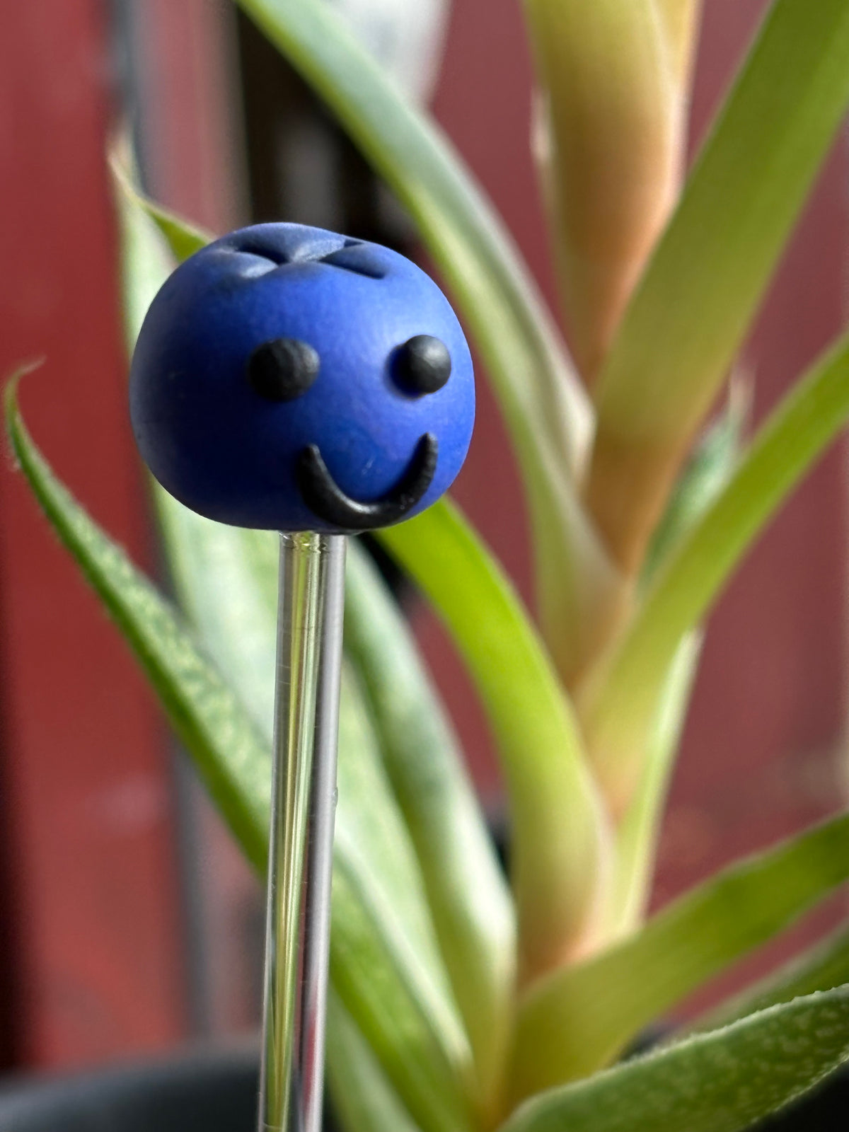 Barry The Blueberry Clay Art Plant Pot Buddy