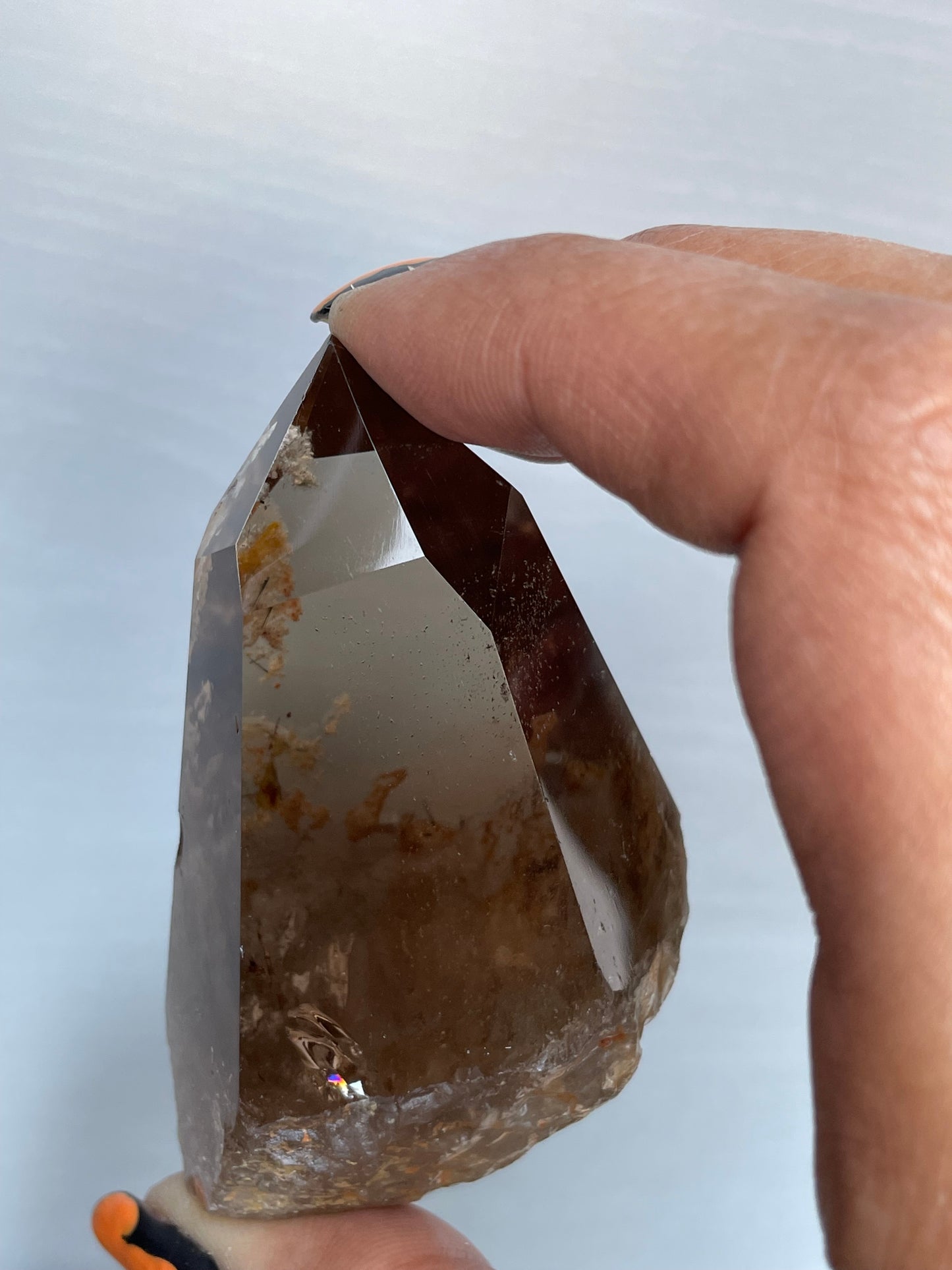 Smoky Garden Quartz Crystal Gemstone Tower Point