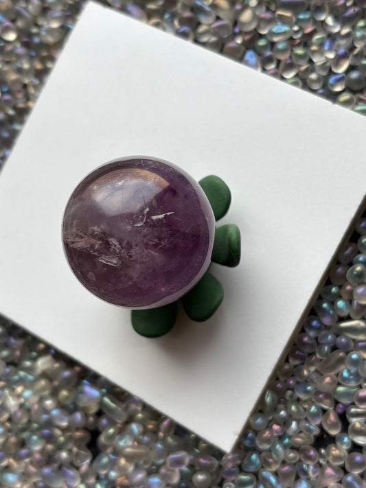 Amethyst Crystal Gemstone Sphere